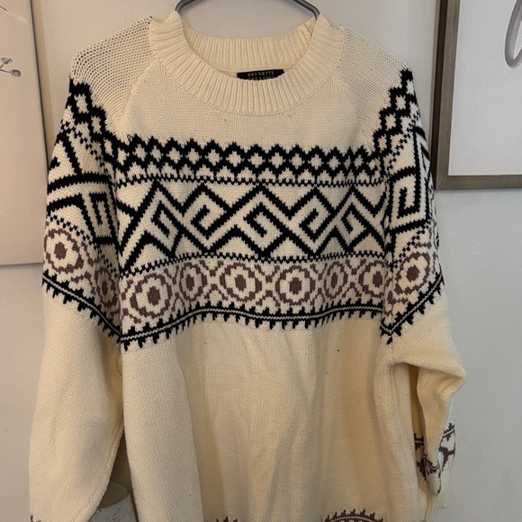 NWOT BTL fair isle Knit Sweater - Picture 1 of 6